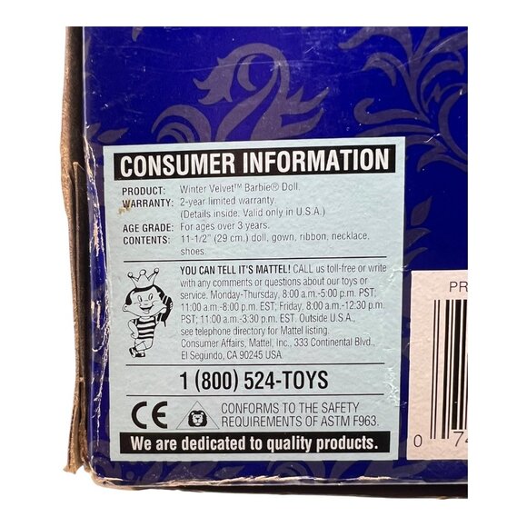 1995 Avon Special Ed Winter Velvet African American Barbie 15587 AA READ - Picture 11 of 13